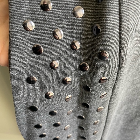 Gray Dress with silver button accents - Picture 4 of 4